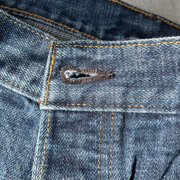 Levi’s 501 Jeans Mid-Blue 100% Cotton Denim Button Fly 36 x 34 - Picture 11 of 16